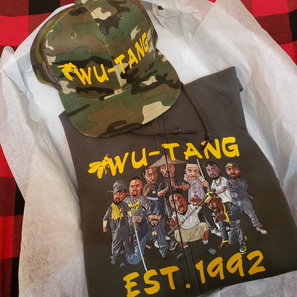 Wu-Tang Custom Zipper Hoodie W/Snapback